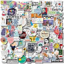 100 Pcs Natural Sciences Stickers Pack, Physics, Chemistry, Biology Experiment V - £11.84 GBP