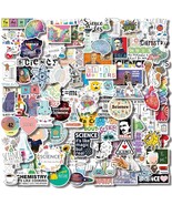 100 Pcs Natural Sciences Stickers Pack, Physics, Chemistry, Biology Expe... - £11.83 GBP