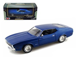 1971 Ford Mustang Sportsroof Blue 1/24 Diecast Model Car by Motormax - £31.06 GBP