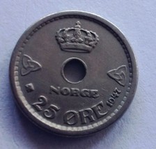 1947 Norway 25 Ore free shipping - £2.36 GBP