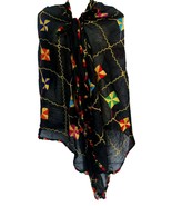 Women Woolen Embroidery Flower Design Cover ups Swimsuit Beautiful Saron... - £20.36 GBP