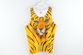 Vtg 90s Mens Large Busch Gardens Air Brushed Tiger Spell Out Tank Top Shirt USA - £47.44 GBP