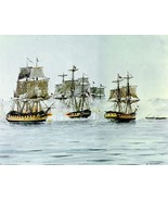 WAR of 1812, MacDONOUGH&#39;S VICTORY LAKE CHAMPLAIN  13 x 10  GICLEE CANVA... - £23.52 GBP