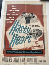 Hasty Heart 1950 vintage movie poster - £203.81 GBP