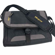 Targus Mini Notebook Messenger Bag Black Gray 9x11 Shoulder Strap Gently Used - £11.31 GBP