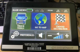 RAND MCNALLY TND-510 LM TRUCK GPS RECEIVER WORKING WHEN CONNECTED TO POW... - $64.24