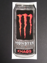 Monster Energy Drink Orange Khaos Sticker - Surf Skate Snowboard 11&quot;h c2007 - $7.99