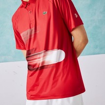 Lacoste Men&#39;s SPORT Novak Djokovic Print Stretch Polo - XXL - 7 - £56.44 GBP
