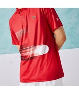Lacoste Men&#39;s SPORT Novak Djokovic Print Stretch Polo - XXL - 7 - £55.62 GBP