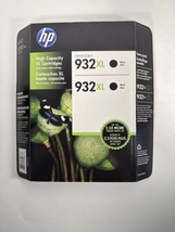 HP Genuine 932XL OEM 2 pack Black Genuine High Capacity Ink Cartridge 2pk 3/17 - £9.90 GBP