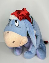 Christmas Door Greeter Santa Hat Eeyore Plush Disney Stuffed Animal LARG... - £37.67 GBP