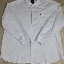 Tommy Bahama Blue Silk Blend Long Sleeve Button Down Shirt Men&#39;s Size 2XL - £21.56 GBP