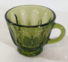Vintage ANCHOR HOCKING FAIRFIELD Avocado GREEN CUP Depression Glass REPL... - £4.66 GBP