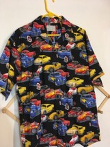 Vintage Car Print Button Front Shirt L / XL ~ Custom Shirts by Carol ~ USA! - £36.42 GBP