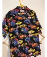 Vintage Car Print Button Front Shirt L / XL ~ Custom Shirts by Carol ~ USA! - $46.56