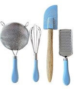 Pioneer Woman ~ 4-Pc Utensil Set ~ Whisk ~ Spatula ~ Grater ~ Strainer ~... - $553.13 MXN