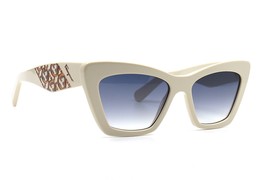 New Salvatore Ferragamo SF1081SE 103 Ivory Blue Gradient Authentic Sunglasses - £119.58 GBP