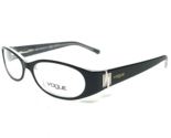 Vogue Brille Rahmen VO 2576-B 1623 Schwarz Grau Silber Oval Rund 51-15-130 - $37.04
