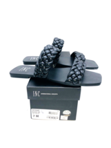 INC International Concepts Petria Two-Band Flat Sandals- Black, US 7M - £17.91 GBP