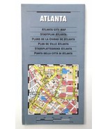 Older City of ATLANTA Georgia Map Multi Lingual Language Printed in Germany - $10.00