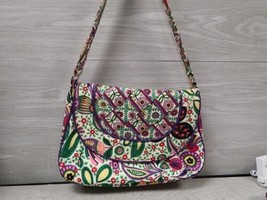 Vera Bradley Womens Viva La Vera Floral Multi Color Shoulder Purse Magne... - £9.66 GBP