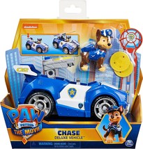 Paw Patrol The Movie Chase Deluxe Vehicle and Figure New - £19.88 GBP
