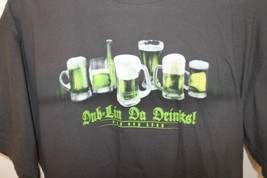 DUB-LIN Da Drinks Graphic T Shirt Men Size Large Green And Grey Short Sleeved - £7.44 GBP
