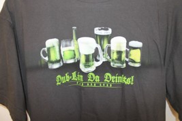 DUB-LIN Da Drinks Graphic T Shirt Men Size Large Green And Grey Short Sleeved - £7.10 GBP