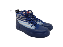 Hunter Kid&#39;s Target Dipped Canvas High-Top Sneakers Blue/White Size 5Y - £16.81 GBP