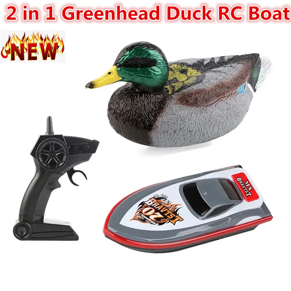 15km/h 2 in 1 Duck RC Boat 2.4Ghz Outdoor Water Toy Animals Remote Control Boat - £54.24 GBP+