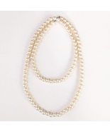 Vintage Faux Pearl Necklace Strand, 31 in. - £7.78 GBP