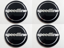 Speedline 7 - Set of 4 Metal Stickers for Wheel Center Caps Logo Badges ... - $24.90+