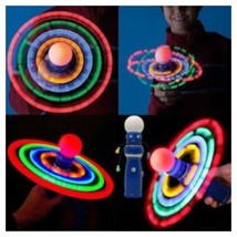 Planetary Spinning Galaxy Atom LED Light Ball Toy Spinner Wand Rave Auti... - $21.55