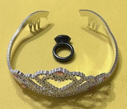 Pretty PRINCESS Replacement Parts - Black Ring &amp; Tierra Crown - £5.48 GBP