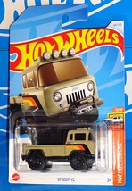 Hot Wheels 2024 HW Hot Trucks Series #68 &#39;57 Jeep FC Tan w/ BAJA5s - £2.27 GBP