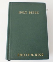 Holy Bible Kjv The Oxford SELF-PRONOUNCING Hardcover Indexed 1960 - £19.60 GBP