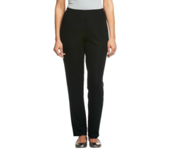 Susan Graver Essentials Lustra Knit Skinny Pants (Black, Petite X-Small) A7933 - £15.96 GBP