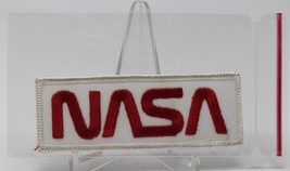NASA Space Exploration Logo Rectangle Red and White Uniform Patch - £7.88 GBP