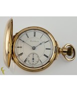 Rockford Full Hunter 14k Yellow Gold Filled Pocket Watch 15 Jewels 18S G... - €2.863,56 EUR