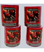 ( Lot of 4 ) Luminessence Apple Cinnamon Pillar Candles, Great Scent! 7 ... - £14.80 GBP