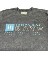 Tampa Bay Rays MLB Gray Majestic Tshirt Medium established 1998 Baseball... - £15.12 GBP