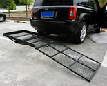 Folding Wheelchair Scooter Luggage Carrier Rack Disability Rack Ramp Hit... - $226.99
