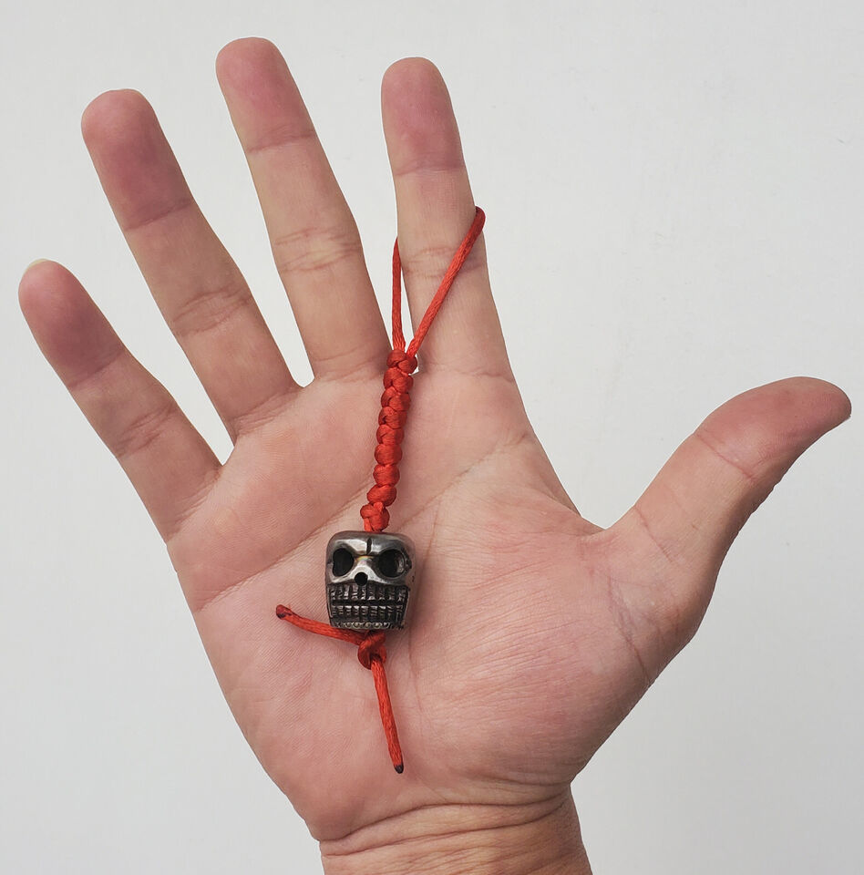 Iron Skull Pendant Key Ring - Made in Nepal - £22.46 GBP