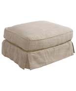 Sunset Trading Americana Linen Slipcovered Ottoman - £1,019.98 GBP