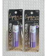 L.A. Colors LipBalm Glam Scented Balm - Grape 0.08 oz (2-Pack) - NEW/SEALED - £5.46 GBP