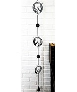 Sacred Unicorn Horse with Moon and Stars Metal Wall Hanging Mobile Wind ... - $32.91 CAD