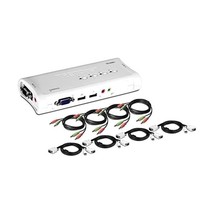 TRENDnet TK-409K 4-Port USB KVM Switch Kit with Audio (Includes 4x KVM Cables an - £145.95 GBP