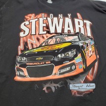 Tony Stewart 14 2XL Black NASCAR T-Shirt Two Sided Splash - £10.85 GBP