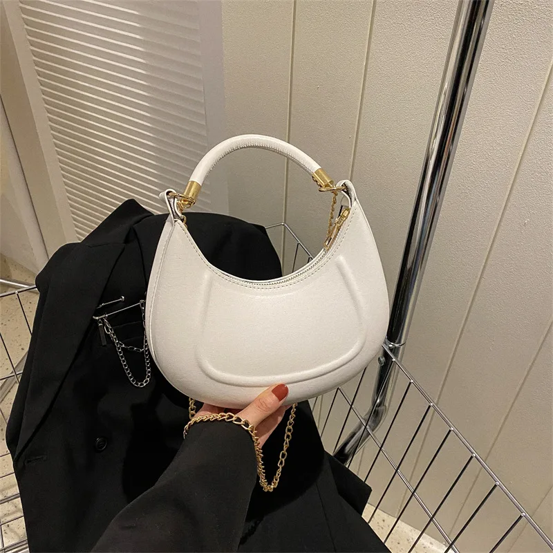 Gs 2023 new women s fashion handbags retro solid color pu leather shoulder underarm bag thumb200