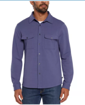 Gap Long Sleeve French Terry  Knit Button Down Skipper Blue Men&#39;s Sz XL NWT - $21.29